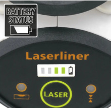 Laserliner Gerät mit Batteriestatusanzeige und Lasertaste