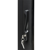 Schranktürgriff mit Schlüssel im Schloss