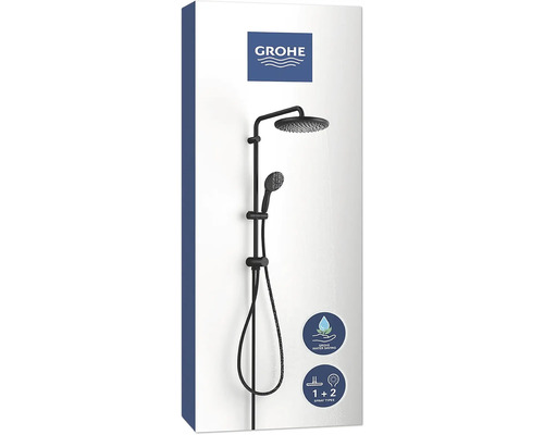 Système de douche Grohe avec douche de tête et douchette à main
