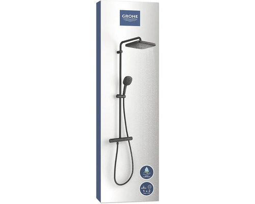 Système de douche Grohe avec douche de tête, douchette et thermostat
