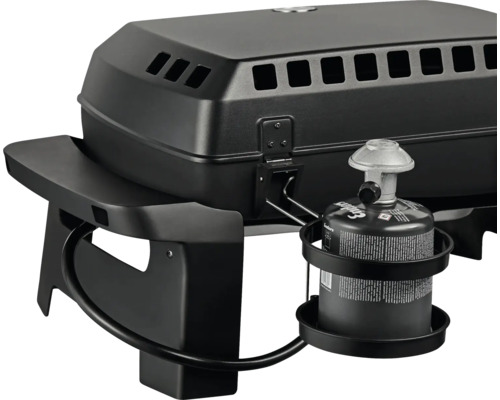 Barbecue à gaz noir avec cartouche de gaz