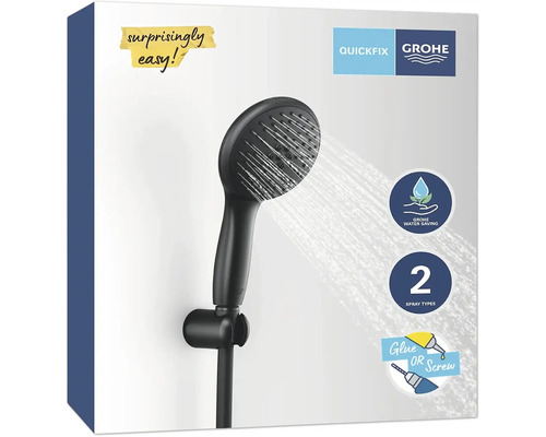 Grohe Handbrause mit zwei Strahlarten und Wassersparfunktion