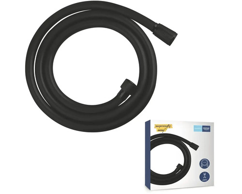 Flexible de douche noir avec emballage