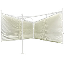 Paravent autoportant blanc avec revêtement textile