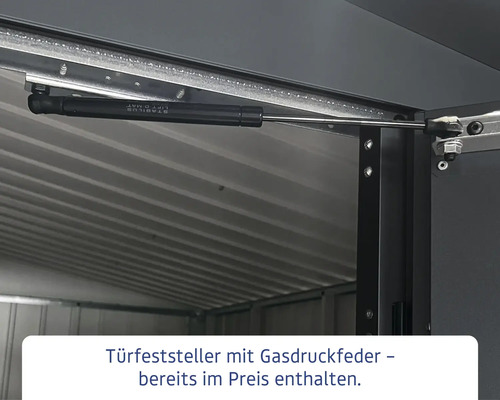 Türfeststeller mit Gasdruckfeder