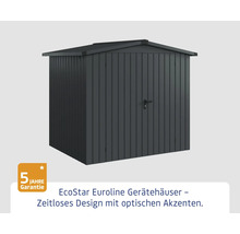 Gartengerätehaus aus Metall mit Tür