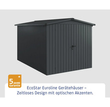 Metall Gerätehaus mit Tür und Dach