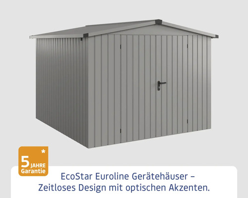 Gartengerätehaus aus Metall mit Tür