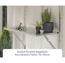EcoStar Euroline Klapptisch mit Pflanzen und Gartengeräten