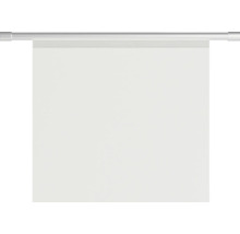 Weiße Hissgardine mit Metallschiene