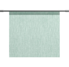 Textiler Schiebevorhang mit Paneelwagen und Beschwerungsstab