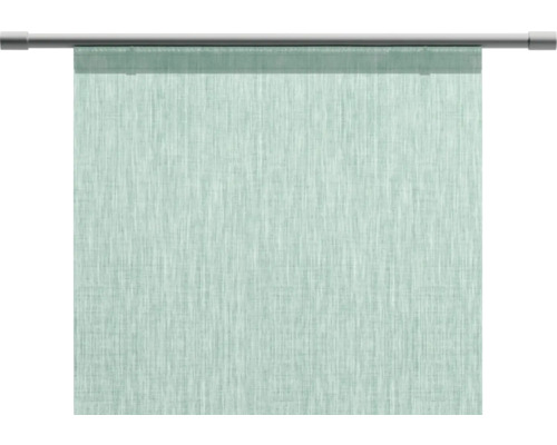 Textiler Schiebevorhang mit Paneelwagen und Beschwerungsstab