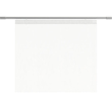 Weisse Stoffrollos mit Metallschiene zur Fensterdekoration