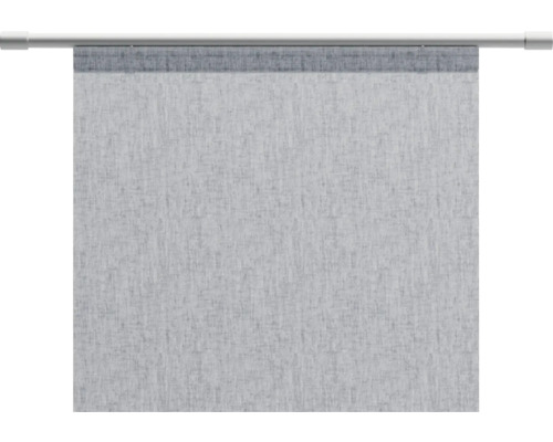 Schiebegardine mit Paneelwagen und Beschwerungsstab