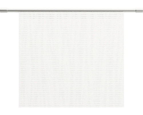 Weißes Rollo mit Metallschiene
