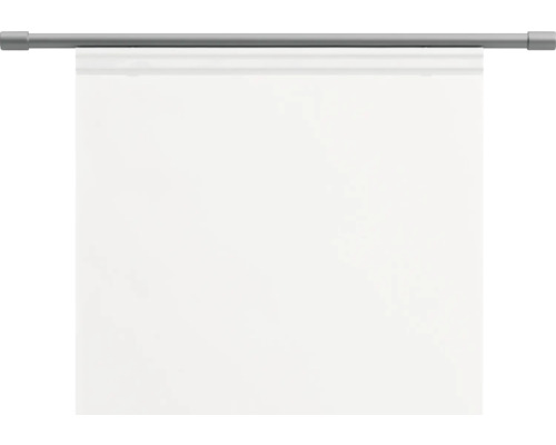 Weisse Leinwand an einer grauer Staang