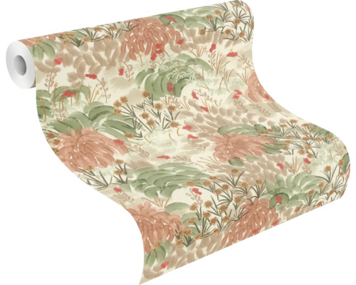 Tapetenrolle mit Pflanzenmuster