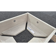 Eckduschelement zur Montage im Badezimmer