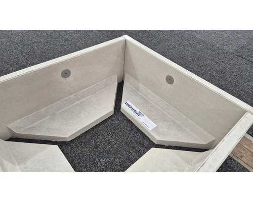 Eckduschelement zur Montage im Badezimmer