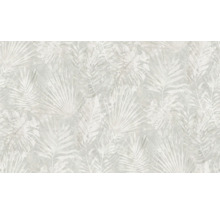 Vliestapete 38638-4 Natural Living Dschungelblätter grau