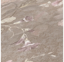 Gros plan d''un papier peint à motif floral
