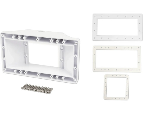 Einbaunische mit Schrauben und Dichtungen für den Poolbereich