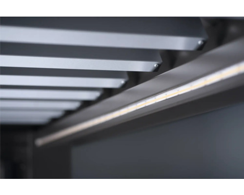 Gros plan d''une étagère avec éclairage LED