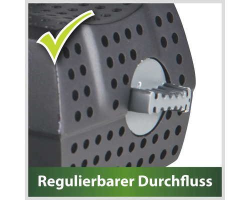 Débit réglable du produit