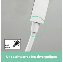 Brausegarnitur hansgrohe Pulsify E 100 1jet EcoSmart weiß matt Brausestangenlänge 663 mm 24370700