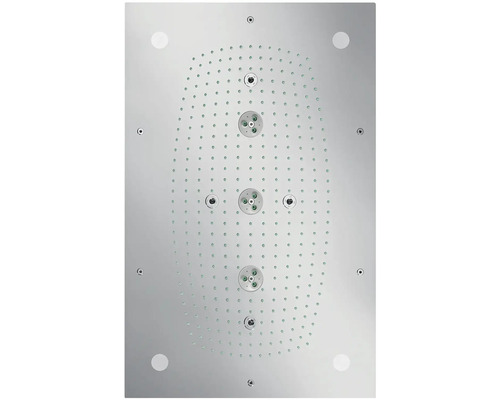 Kopfbrause hansgrohe Raindance Rainmaker 3jet eckig 460 x 680 mm mit Beleuchtung chrom 28418000
