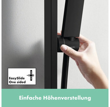 Brausegarnitur hansgrohe Pulsify E 100 1jet EcoSmart+ schwarz matt Brausestangenlänge 663 mm 24371670