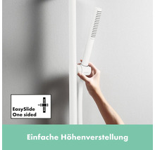 Handbrause an Duschstange mit einfacher Höhenverstellung
