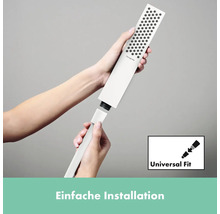Brausegarnitur hansgrohe Pulsify E 100 1jet EcoSmart weiß matt Brausestangenlänge 663 mm 24370700