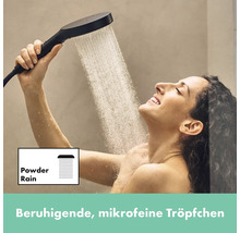 Brausegarnitur hansgrohe Rainfinity S Puro 130 3jet schwarz matt Brausestangenlänge 720 mm 28745670