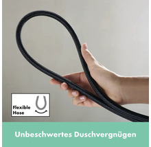 Brausegarnitur hansgrohe Rainfinity S Puro 130 3jet schwarz matt Brausestangenlänge 720 mm 28745670