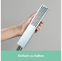 Brausegarnitur hansgrohe Pulsify E 100 1jet EcoSmart+ chrom glänzend Brausestangenlänge 663 mm 24371000