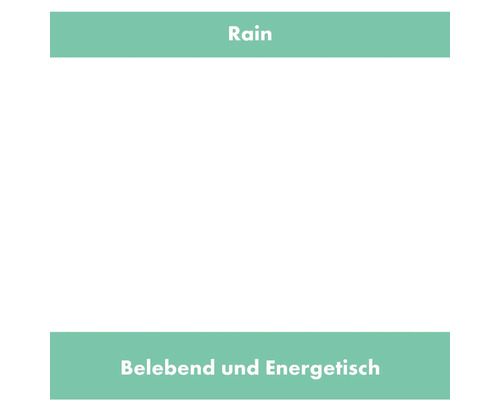 Regen, belebend und energetisch