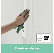 Brausegarnitur hansgrohe Pulsify E 100 1jet EcoSmart weiß matt Brausestangenlänge 663 mm 24370700