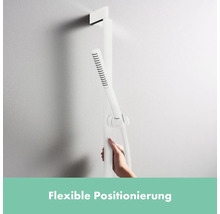 Brausegarnitur hansgrohe Pulsify S 100 1jet EcoSmart weiß matt Brausestangenlänge 950 mm 24382700
