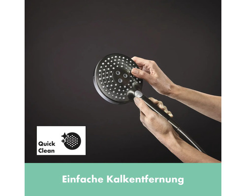 Handbrause mit Quick Clean Funktion für einfache Kalkentfernung