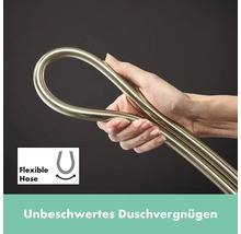 Brausestange hansgrohe Unica S Puro brushed bronze gebürstet Brausestangenlänge 663 mm mit Isiflex Brauseschlauch 1600 mm 24402140