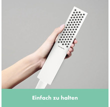 Brausegarnitur hansgrohe Pulsify E 100 1jet EcoSmart weiß matt Brausestangenlänge 663 mm 24370700