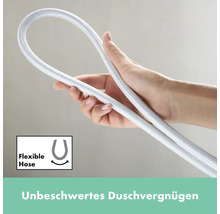 Brausegarnitur hansgrohe Rainfinity S Puro 130 3jet weiß matt Brausestangenlänge 720 mm 28745700