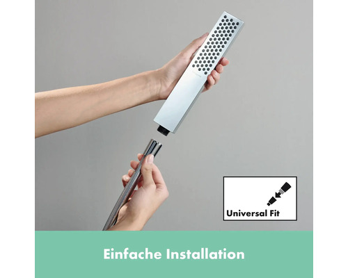 Installation einer Handbrause an einem Brauseschlauch