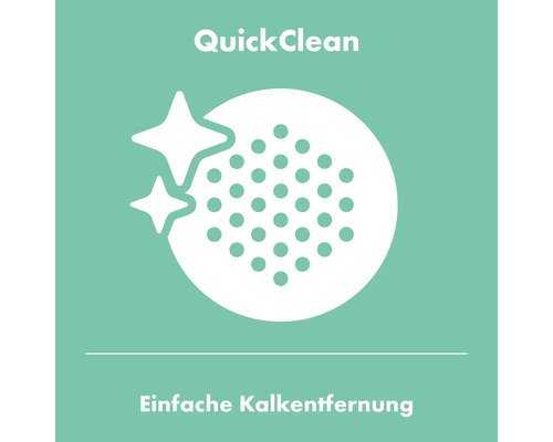 Quick Clean Symbol für einfache Kalkentfernung