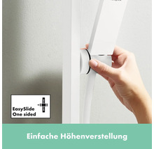 Brausegarnitur hansgrohe Pulsify E 100 1jet EcoSmart weiß matt Brausestangenlänge 663 mm 24370700