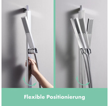 Brausegarnitur hansgrohe Pulsify E 100 1jet EcoSmart+ chrom glänzend Brausestangenlänge 663 mm 24371000