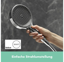 Brausegarnitur hansgrohe Rainfinity S Puro 130 3jet EcoSmart chrom glänzend Brausestangenlänge 1008 mm 28744000