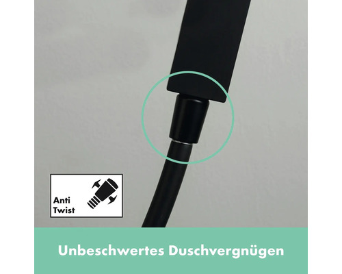 Symbol für Verdrehschutz am Duschkopf