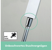 Brausegarnitur hansgrohe Pulsify E 100 1jet EcoSmart chrom glänzend Brausestangenlänge 950 mm 24380000